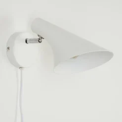 Applique murale Corralcay Chrome, Blanc, 1 lumière