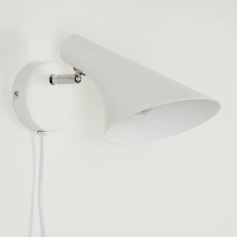 Applique murale Corralcay Chrome, Blanc, 1 lumière