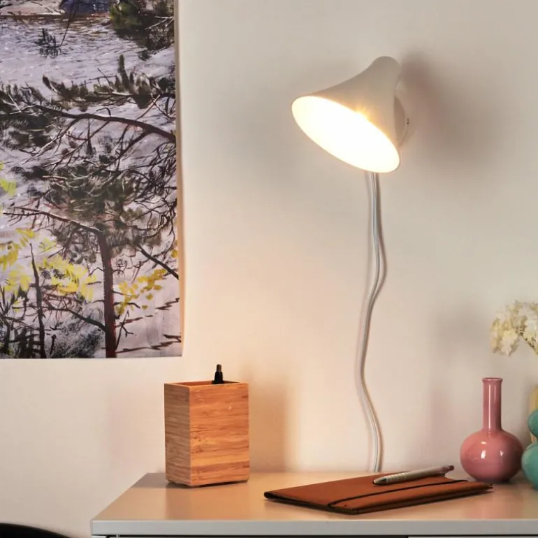 Applique murale Corralcay Chrome, Blanc, 1 lumière