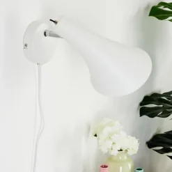 Applique murale Corralcay Chrome, Blanc, 1 lumière