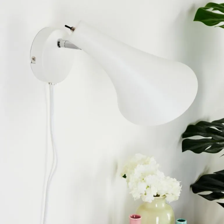 Applique murale Corralcay Chrome, Blanc, 1 lumière