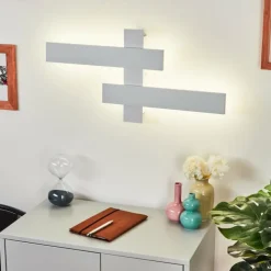 Applique murale Cuchara LED Blanc, 2 lumières