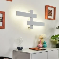 Applique murale Cuchara LED Blanc, 2 lumières