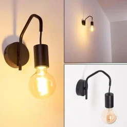 Applique murale Cuyama Noir, 1 lumière