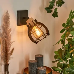 Applique murale Dandin Noir, 1 lumière