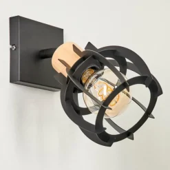 Applique murale Dandin Noir, 1 lumière