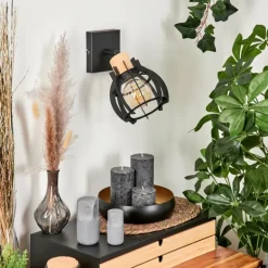 Applique murale Dandin Noir, 1 lumière