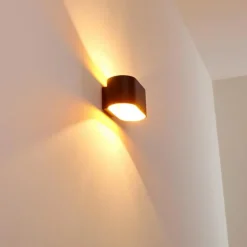 Applique murale Dapp Noir doré, 1 lumière