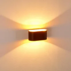 Applique murale Dapp Noir doré, 1 lumière