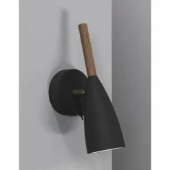 Applique murale Design For The People by Nordlux Pure Bois foncé, Noir, 1 lumière
