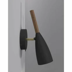 Applique murale Design For The People by Nordlux Pure Bois foncé, Noir, 1 lumière