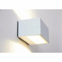 Applique murale d'extérieur LED Lutec Blanc, 1 lumière