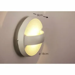 Applique murale d'extérieur Globo ELARA LED Blanc, 1 lumière