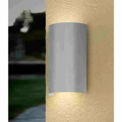 Applique murale d'extérieur Eglo CORFINO LED Argenté, 2 lumières