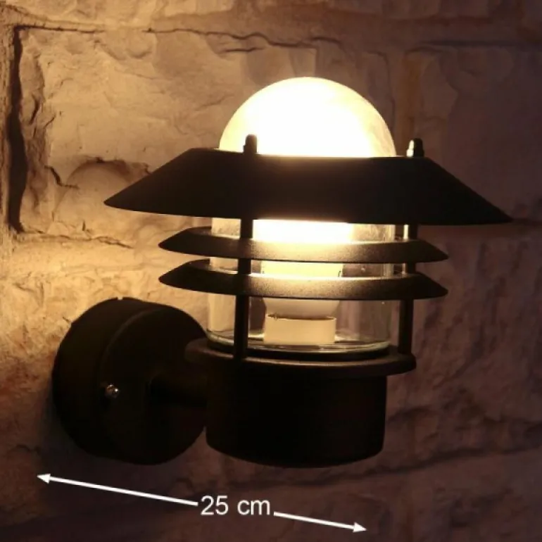 Applique murale d'extérieur Nordlux BLOKHUS Noir, 1 lumière