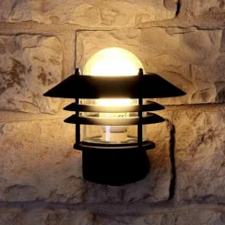 Applique murale d'extérieur Nordlux BLOKHUS Noir, 1 lumière