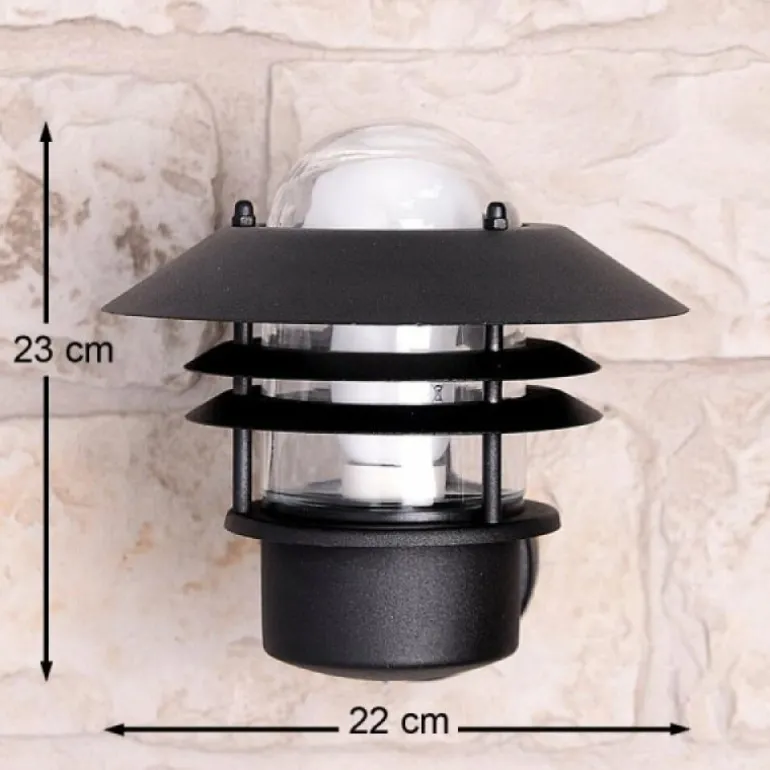 Applique murale d'extérieur Nordlux BLOKHUS Noir, 1 lumière