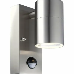 Applique murale d'extérieur Globo LED Clair, 1 lumière, Détecteur de mouvement