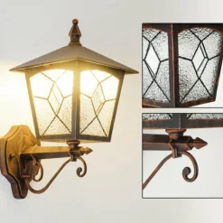 Applique murale d'extérieur TOK Brun, Rouille, 1 lumière