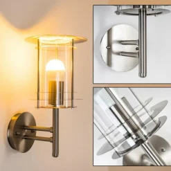 Applique murale d'extérieur VALDEZ Acier inoxydable, 1 lumière