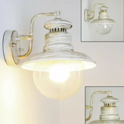 Applique murale d'extérieur FOX Blanc, 1 lumière