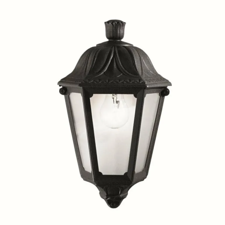 Applique murale d'extérieur Ideal Lux ANNA Noir, 1 lumière
