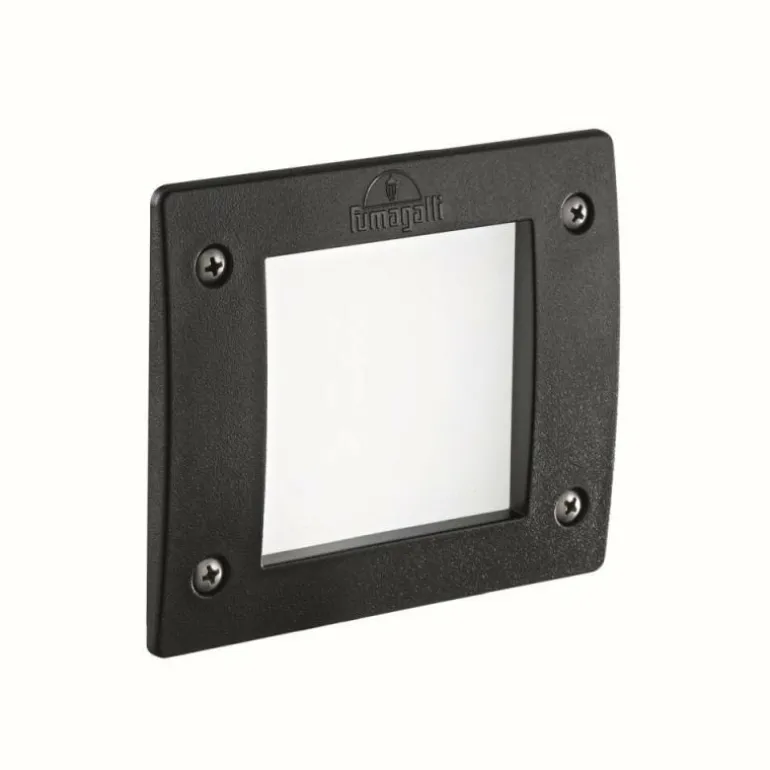 Applique murale d'extérieur Ideal Lux LETI Noir, 1 lumière