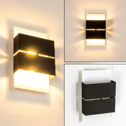 Applique murale d'extérieur Tidan LED Blanc, 2 lumières