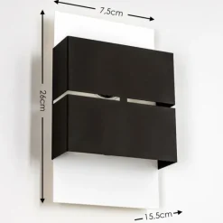 Applique murale d'extérieur Tidan LED Blanc, 2 lumières