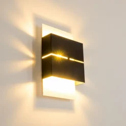 Applique murale d'extérieur Tidan LED Blanc, 2 lumières