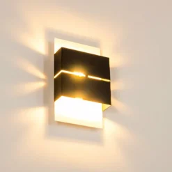Applique murale d'extérieur Tidan LED Blanc, 2 lumières