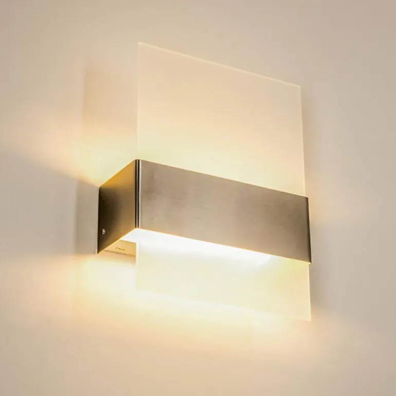 Applique murale d'extérieur Vara LED Acier inoxydable, 2 lumières