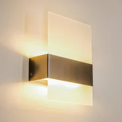 Applique murale d'extérieur Vara LED Acier inoxydable, 2 lumières