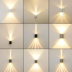 Applique murale d'extérieur Mora LED Noir, 2 lumières