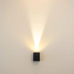 Applique murale d'extérieur Mora LED Noir, 2 lumières