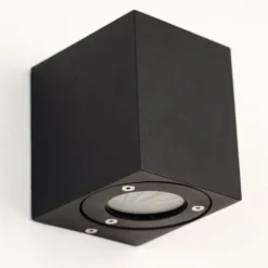 Applique murale d'extérieur Orsa LED Noir, 2 lumières