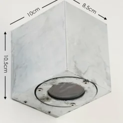 Applique murale d'extérieur Orsa LED Zingué, 2 lumières