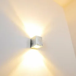 Applique murale d'extérieur Orsa LED Zingué, 2 lumières