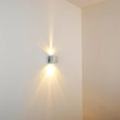 Applique murale d'extérieur Orsa LED Zingué, 2 lumières