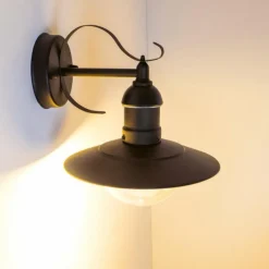 Applique murale d'extérieur Broni Noir, 1 lumière