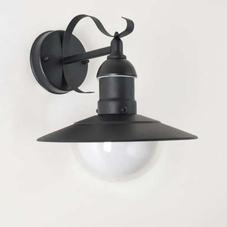 Applique murale d'extérieur Broni Noir, 1 lumière