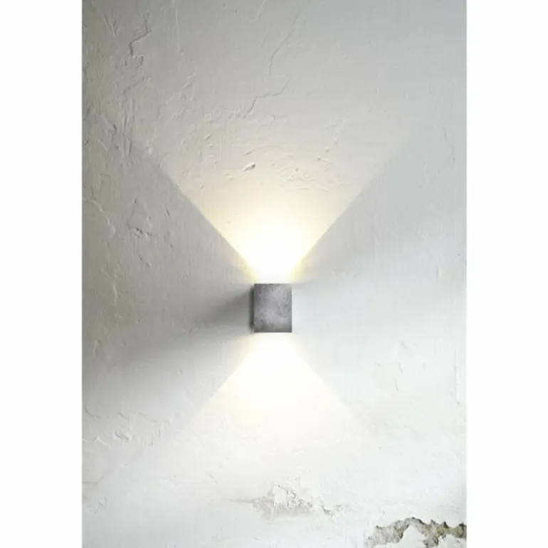 Applique murale d'extérieur Nordlux Canto Kubi LED Zingué, 2 lumières