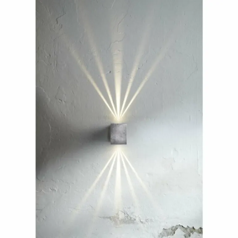Applique murale d'extérieur Nordlux Canto Kubi LED Zingué, 2 lumières