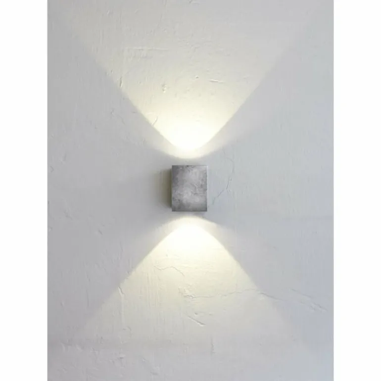 Applique murale d'extérieur Nordlux Canto Kubi LED Zingué, 2 lumières