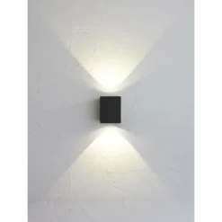 Applique murale d'extérieur Nordlux Canto Kubi LED Noir, 2 lumières