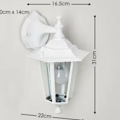 Applique murale d'extérieur Valtimo Blanc, 1 lumière