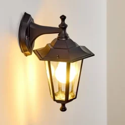 Applique murale d'extérieur Valtimo Noir, 1 lumière