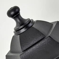 Applique murale d'extérieur Valtimo Noir, 1 lumière, Détecteur de mouvement