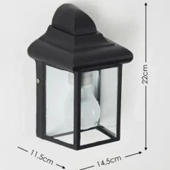 Applique murale d'extérieur Murto Noir, 1 lumière