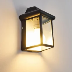 Applique murale d'extérieur Murto Noir, 1 lumière
